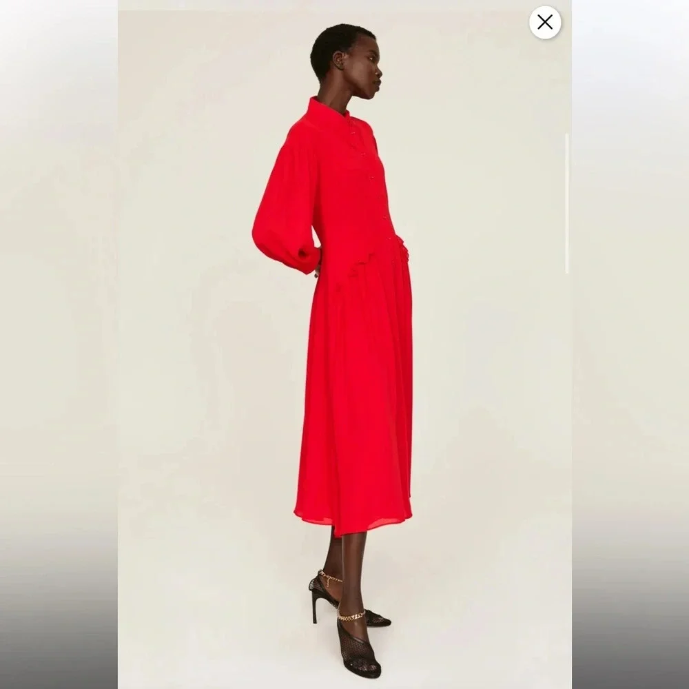 Saunders Collective Flowing Button Front Dress, RTR - Picture 2 of 13